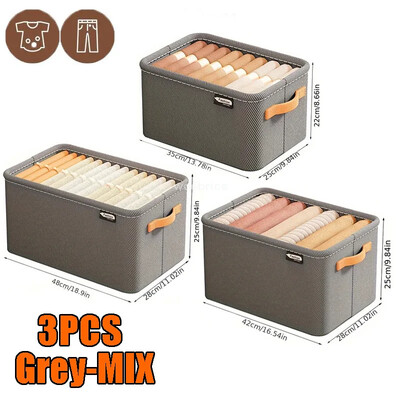 3kom torba za pohranu odjeće, sklopivi organizator, torba za pohranu odjeće, prijenosni ormar, organizator odjeće, kutija za pohranu velikog kapaciteta