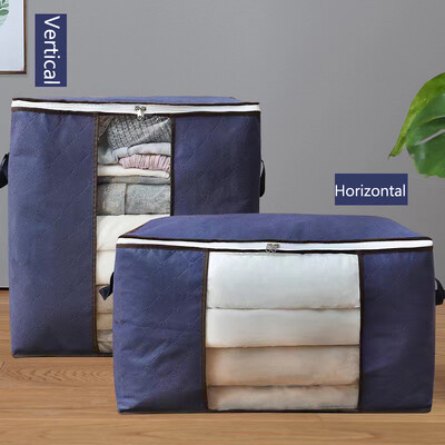 Sklopive poplune Vreće za pohranu Otporan na prašinu Garderoba Deka za odjeću, Organizator jastuka s prozirnim prozorom Ojačana ručka od debele tkanine