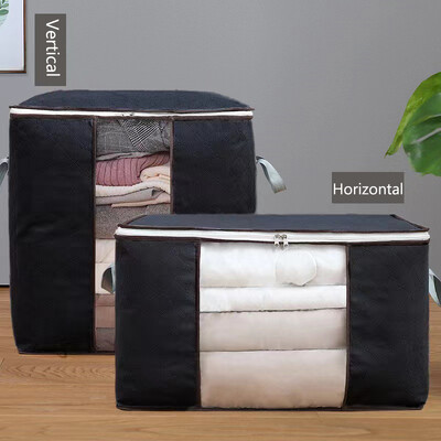 Sklopive poplune Vreće za pohranu Otporan na prašinu Garderoba Deka za odjeću, Organizator jastuka s prozirnim prozorom Ojačana ručka od debele tkanine