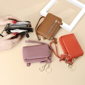 Modes sieviešu maki daudzfunkcionāli vairāku karšu sloti, vienkrāsaini maki ar rāvējslēdzēju