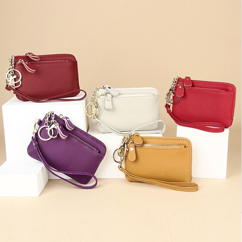 Modes sieviešu maki daudzfunkcionāli vairāku karšu sloti, vienkrāsaini maki ar rāvējslēdzēju