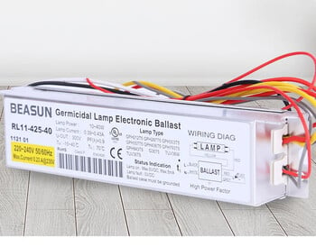 Λάμπα απολύμανσης UV Electronic Ballast 10-41W Universal Type RL11-425-40 YL1-425-40 for 21-40W Ultraviolet Tube