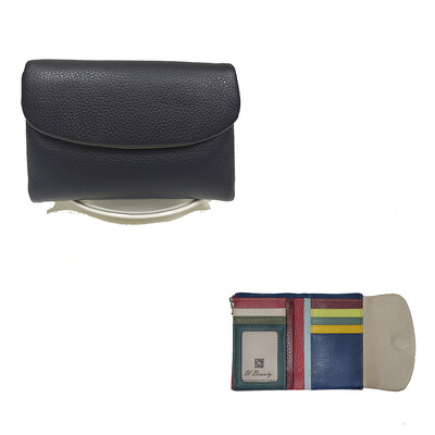 Poșetă pentru monede 2024, pentru femei, din piele de vacă, portofel scurt, moale, piele naturală de vacă, pentru doamnă, cu monede, curcubeu, Suport carduri de identitate Poșete