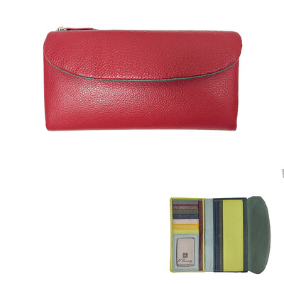 Poșetă pentru monede 2024, pentru femei, din piele de vacă, portofel scurt, moale, piele naturală de vacă, pentru doamnă, cu monede, curcubeu, Suport carduri de identitate Poșete