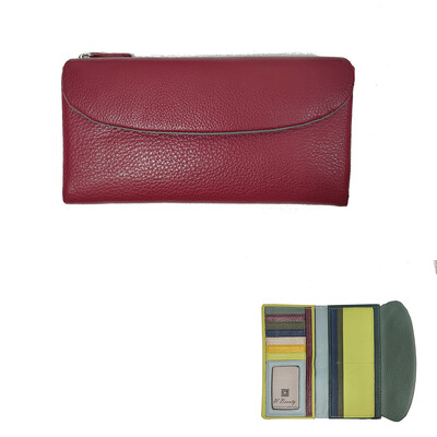 Poșetă pentru monede 2024, pentru femei, din piele de vacă, portofel scurt, moale, piele naturală de vacă, pentru doamnă, cu monede, curcubeu, Suport carduri de identitate Poșete