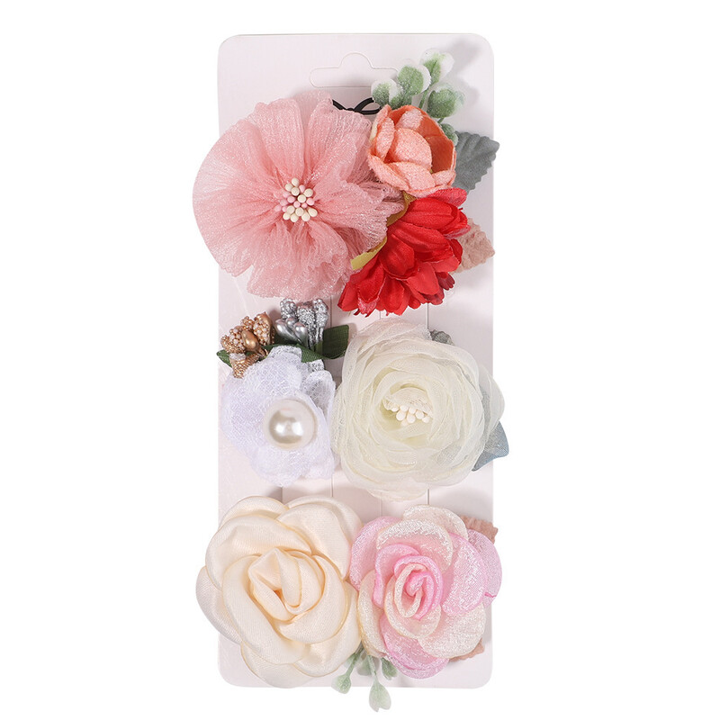 Európában és Amerikában népszerű 3 részes készlet szimulált virág tiarák hercegnőknek, univerzális, friss, természetes és aranyos hajtűk 3 részes készlet 2680