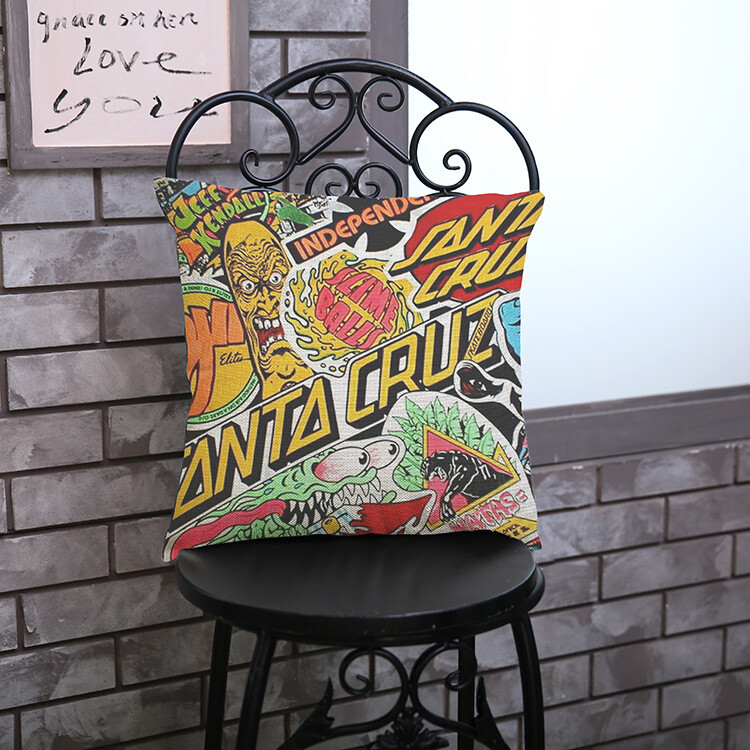 Väliskaubanduse otsemüük Santa Cruzi loomingulised puuvillased ja linased padjakatted Skandinaavia kodukaunistuse kohandatud kingitused