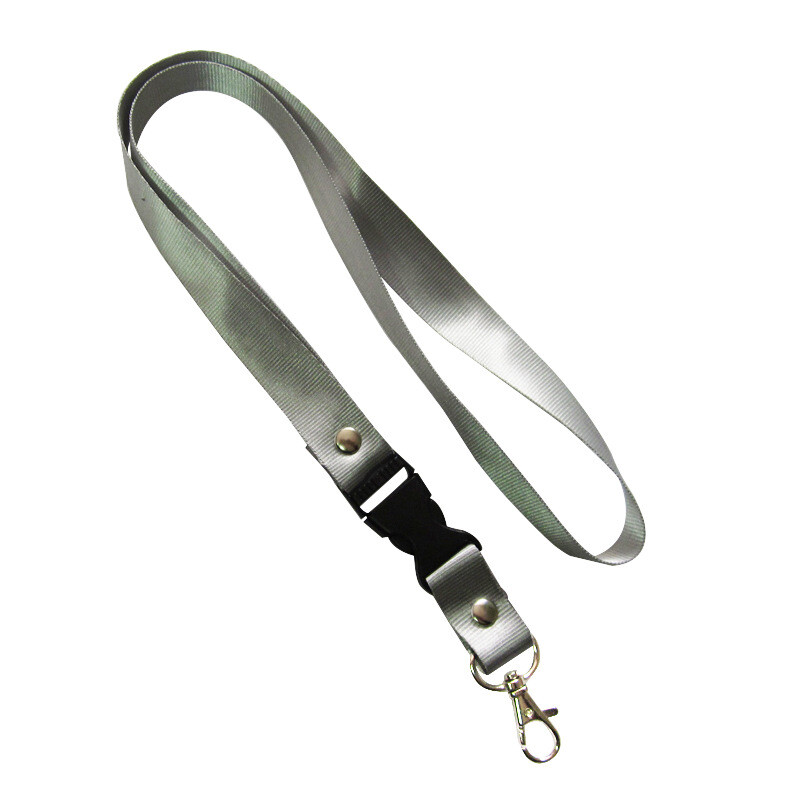 Weiyu-2cm plain fabric with buckle Badge lanyard ID lanyard provides logo printing Employee card holder with lanyard