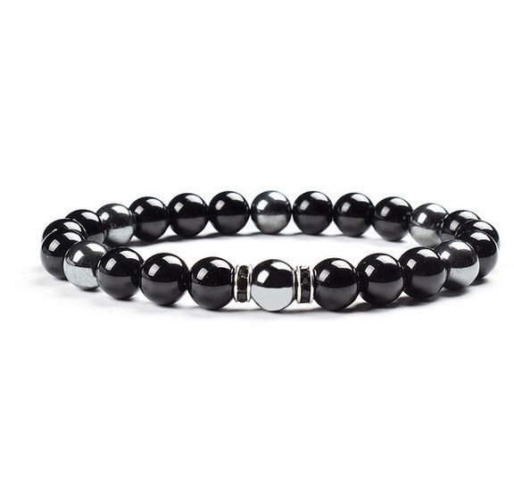 8mm Crno zlato Obsidijan Spacer Tigrovo oko Narukvica s Buddha perlama Poklon za muškarce i žene Narukvice Prekogranična dostava Narukvica s Buddha perlama