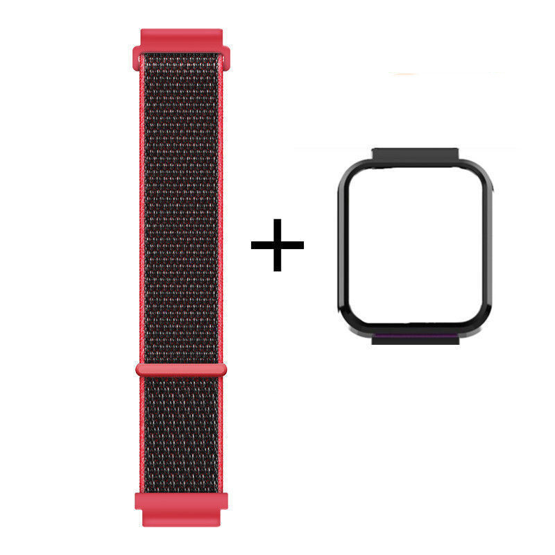 Piemērots Redmi pulksteņa 3/2 neilona cilpas viedajai sporta rokassprādzei miwatch1 metāla lite aušanai
