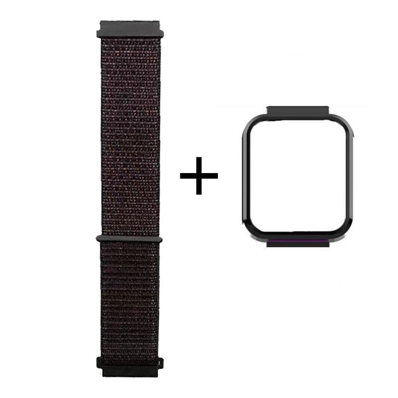 Piemērots Redmi pulksteņa 3/2 neilona cilpas viedajai sporta rokassprādzei miwatch1 metāla lite aušanai