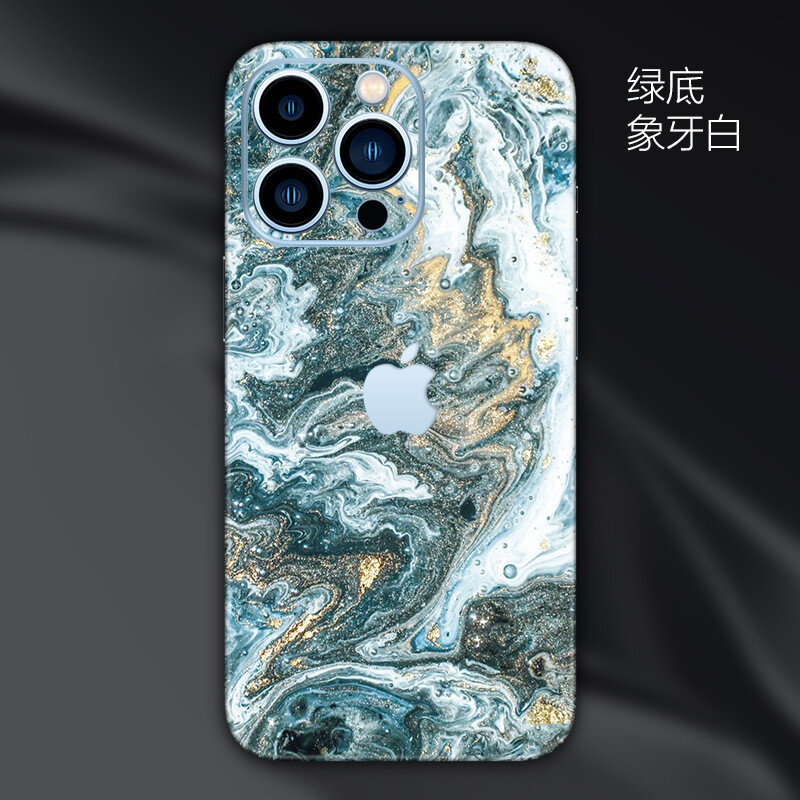 Piemērota Apple 14 aizmugures plēvei iPhone 15 mobilajam telefonam krāsainajai plēvei 12 aizmugurējai plēvei 13 mini uzlīmei xs max viss iekļauts