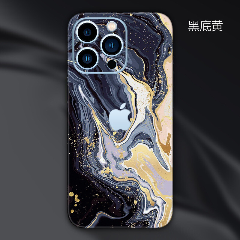 Piemērota Apple 14 aizmugures plēvei iPhone 15 mobilajam telefonam krāsainajai plēvei 12 aizmugurējai plēvei 13 mini uzlīmei xs max viss iekļauts