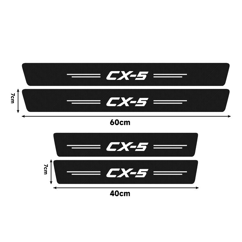 Mazda Atenza durvju sliekšņu apdari labajā pusē var nomainīt pret universālu oglekļa šķiedras ādas apdari un pedāļa aizsargjoslu