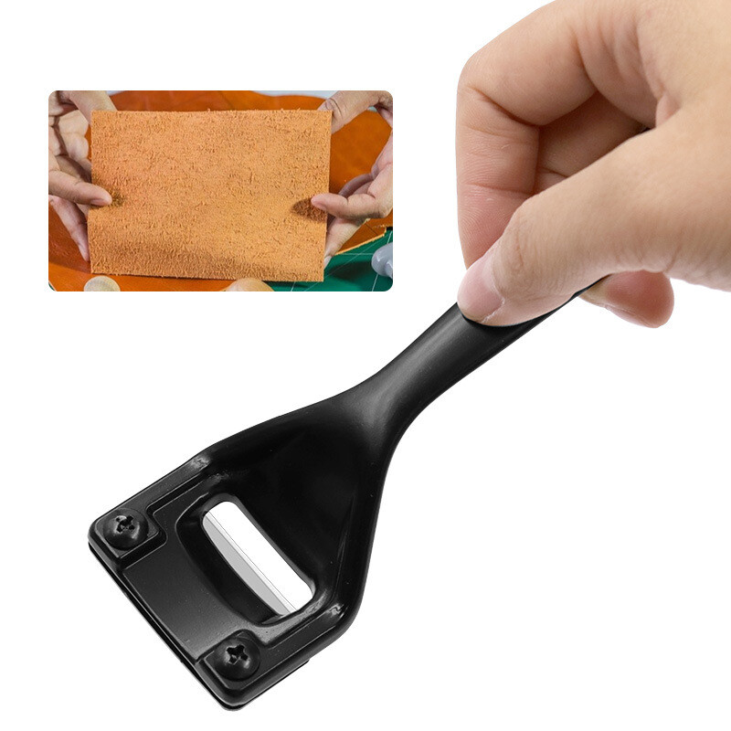 Kézzel készített bőrfaragó eszköz vékony fekete amerikai bőrhígító eszköz peeling eszköz bőrritkításhoz