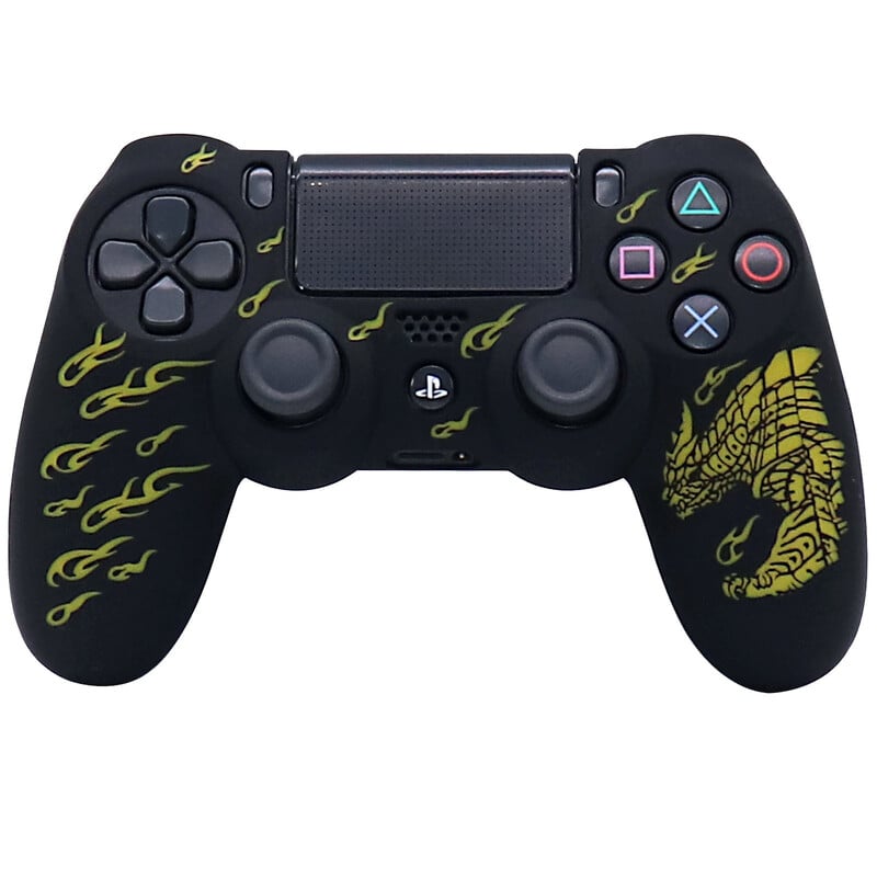 PS4 Game Controller Silikonska zaštitna maska ps4 Monster Hunter Ručka za lasersko graviranje Poklopac Lasersko graviranje Zaštitna navlaka od meke gume Dodaci