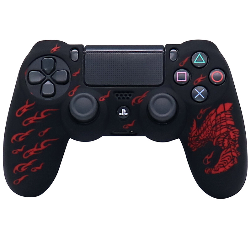 PS4 Game Controller Silikonska zaštitna maska ps4 Monster Hunter Ručka za lasersko graviranje Poklopac Lasersko graviranje Zaštitna navlaka od meke gume Dodaci