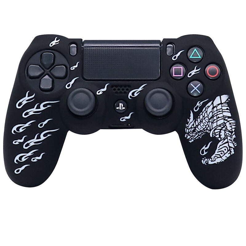 PS4 Game Controller Silikonska zaštitna maska ps4 Monster Hunter Ručka za lasersko graviranje Poklopac Lasersko graviranje Zaštitna navlaka od meke gume Dodaci