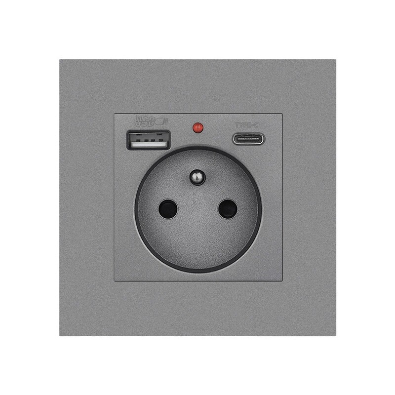 Európai jogi fali szabvány Francia tápcsatlakozó USB típusú c csatlakozóval mobiltelefon töltőpanel külkereskedelem Európa