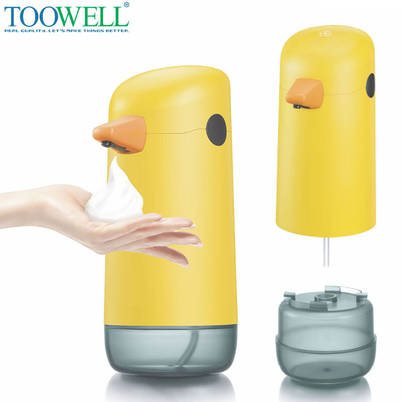 Cross Border Little Yellow Duck Smart Home mobilais tālrunis putu ziepju dozators bērniem roku dezinfekcijas līdzeklis automātiska sensora putu mašīna