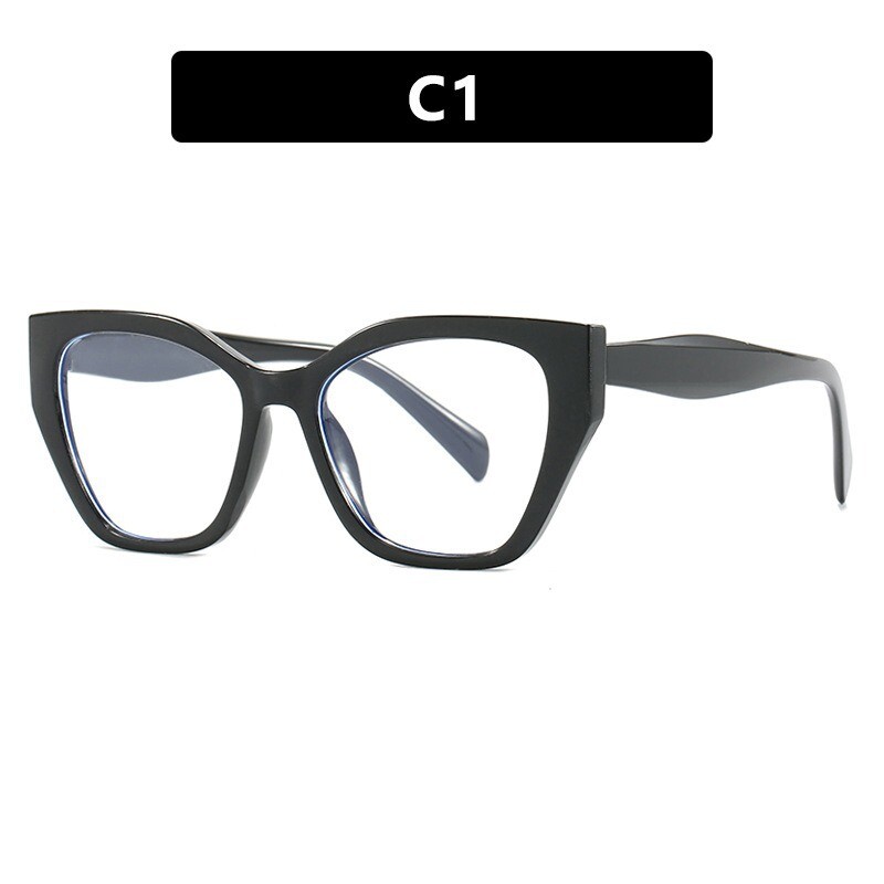 Anti Blue Light Olvasószemüvegek Macskaszem Szemüvegkeret Női Divat Európai és Amerikai Számítógépes Szemüvegek Keret Kontraszt Szín Kereszt határon Anti kék fény Szemüvegek