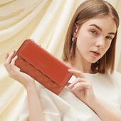 Ženski PU kožni novčanik, držač kartice, torbica s kopčom, duga ženska torbica s više kartica, veliki kapacitet, trostruka torbica, spojnica za novac
