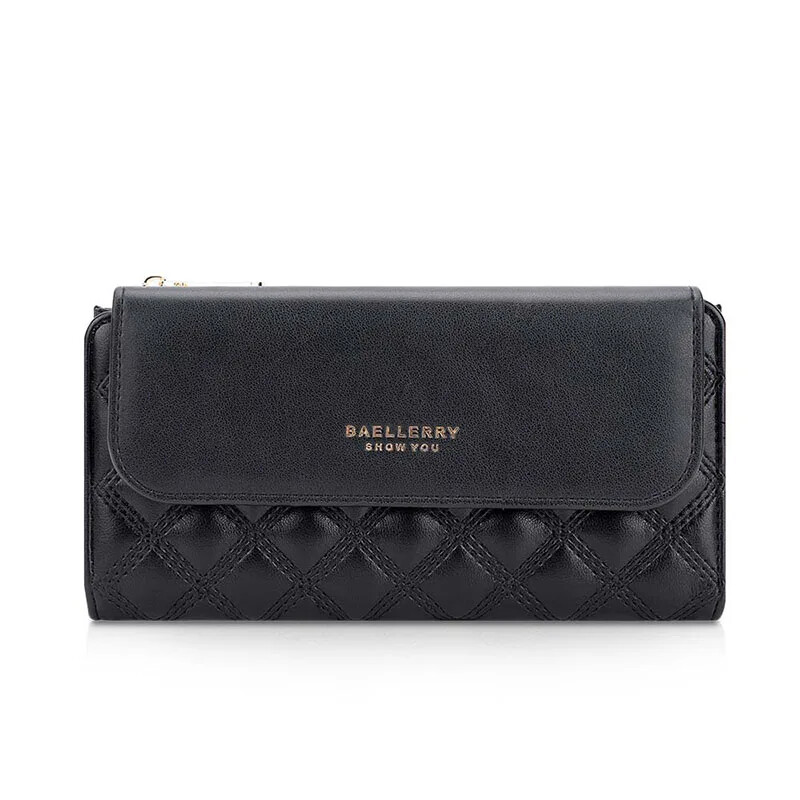 Ženski PU kožni novčanik, držač kartice, torbica s kopčom, duga ženska torbica s više kartica, veliki kapacitet, trostruka torbica, spojnica za novac