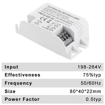 Ηλεκτρονικά Ballasts 10-18W 220V Universal Ballast for G23 G10q G5 UV Lamp UVC Tube Ssterilizing Lamps