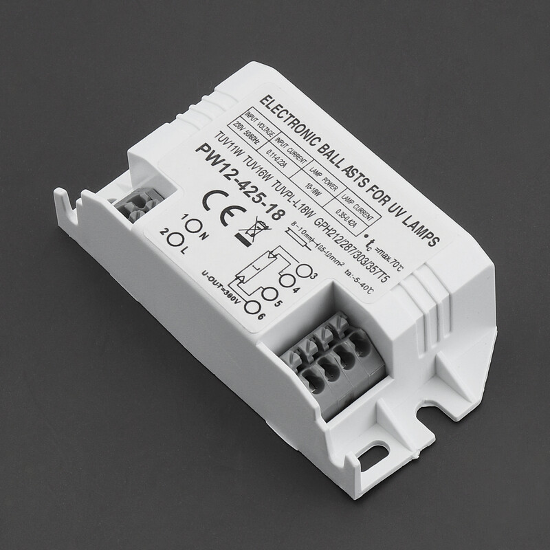 10–18 W elektroniniai balastai 220 V universalus balastas, skirtas G23 G10q G5 UV lempai UVC vamzdžių sterilizavimo lempoms