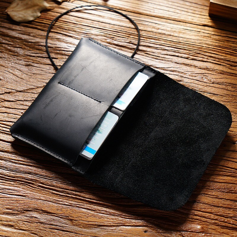 Torba za putovnicu i mapa za osobne iskaznice za muškarce Žene Minimalistički držač za kartice od 100% kože Novčanik Vintage Organizator za gotovinu Clutch Torbica Preklopnik