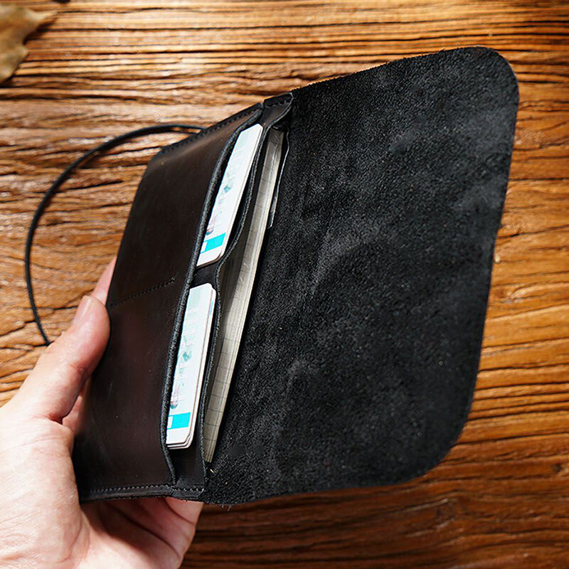 Torba za putovnicu i mapa za osobne iskaznice za muškarce Žene Minimalistički držač za kartice od 100% kože Novčanik Vintage Organizator za gotovinu Clutch Torbica Preklopnik