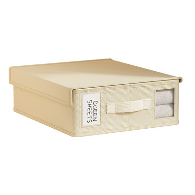 2024 új lepedő tároló doboz, nem szőtt szövetből készült 4 részes rendszerező szekrény takaró paplanhuzat nagy kapacitású szerveződoboz