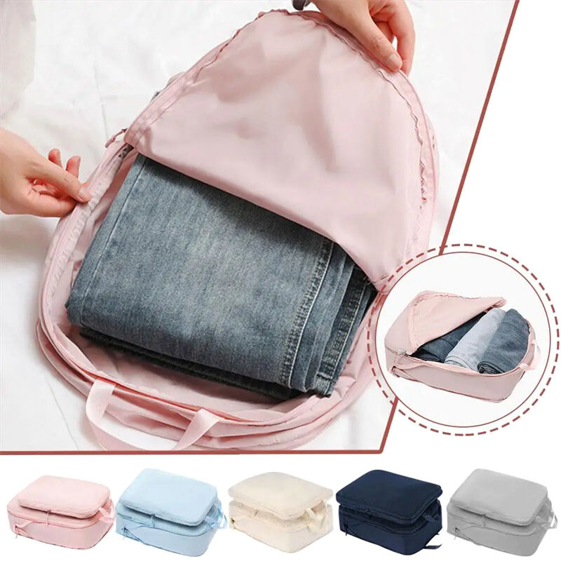 Kompresivno pakiranje Cube Bag Tote Bag Osnove za putovanja Organizator na daljinski upravljač Prijenosna prtljaga Torba za pohranu odjeće