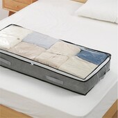 Ágyalsó tárolótáska nagy kapacitású összecsukható átlátszó szekrény paplan csomagoló táska rendszerezők szobaruha-rendezőhöz