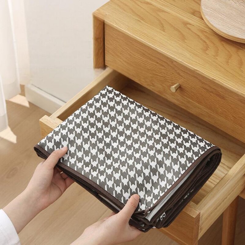 Ágyalsó tárolótáska nagy kapacitású összecsukható átlátszó szekrény paplan csomagoló táska rendszerezők szobaruha-rendezőhöz