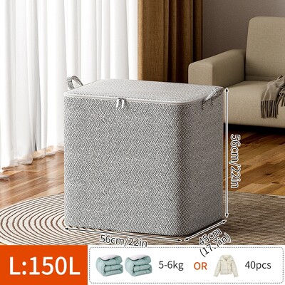 Geantă de depozitare a hainelor de capacitate mare Organizator de garderobă Quilt Blanet Organizator de haine Pliabile, rezistente la praf, Saci de sortare rezistente la apă