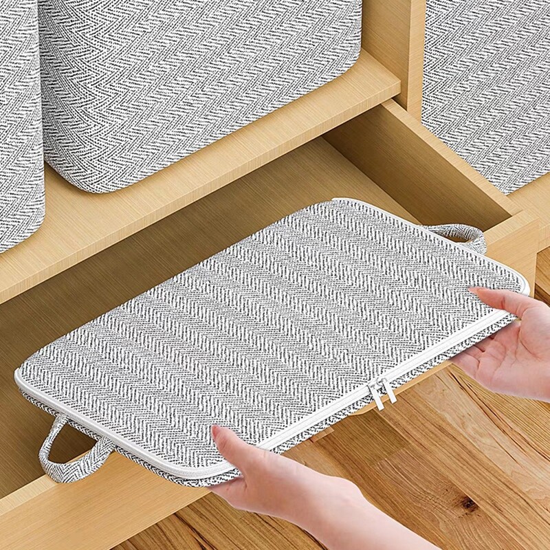 Geantă de depozitare a hainelor de capacitate mare Organizator de garderobă Quilt Blanet Organizator de haine Pliabile, rezistente la praf, Saci de sortare rezistente la apă