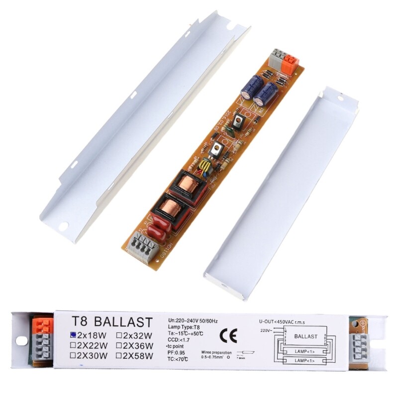 T8 2x18/30/58W elektroninis balastas UV baktericidinei lempai, fluorescencinei lempai