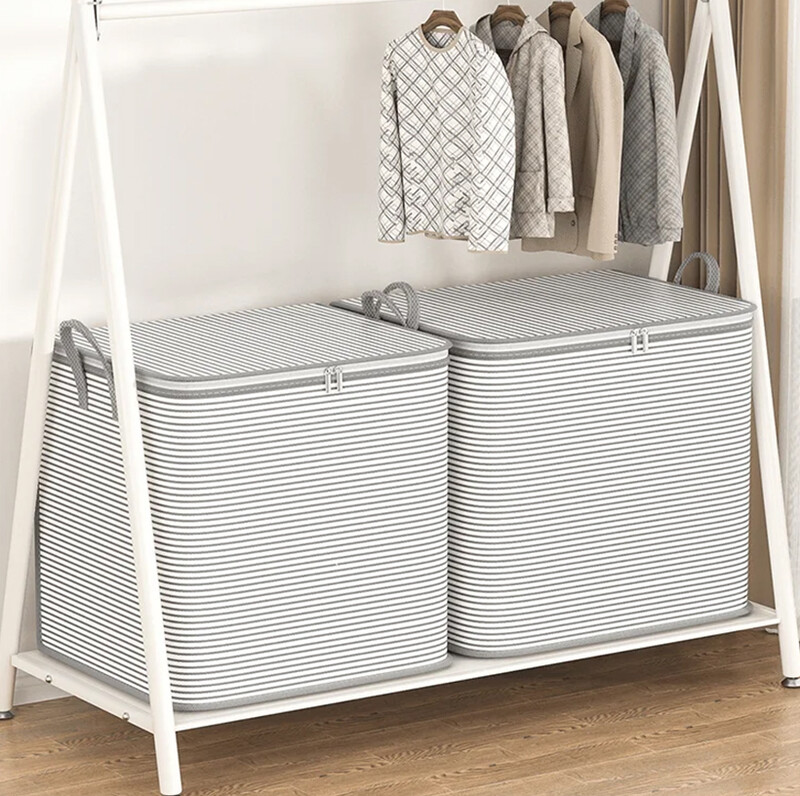 1-2 τμχ Μετακινούμενη τσάντα συσκευασίας Οργάνωση ντουλάπας Ρούχα Τσάντες αποθήκευσης Αδιάβροχα και αδιάβροχα πάπλωμα κρεβατιού Ένδυση σπιτιού