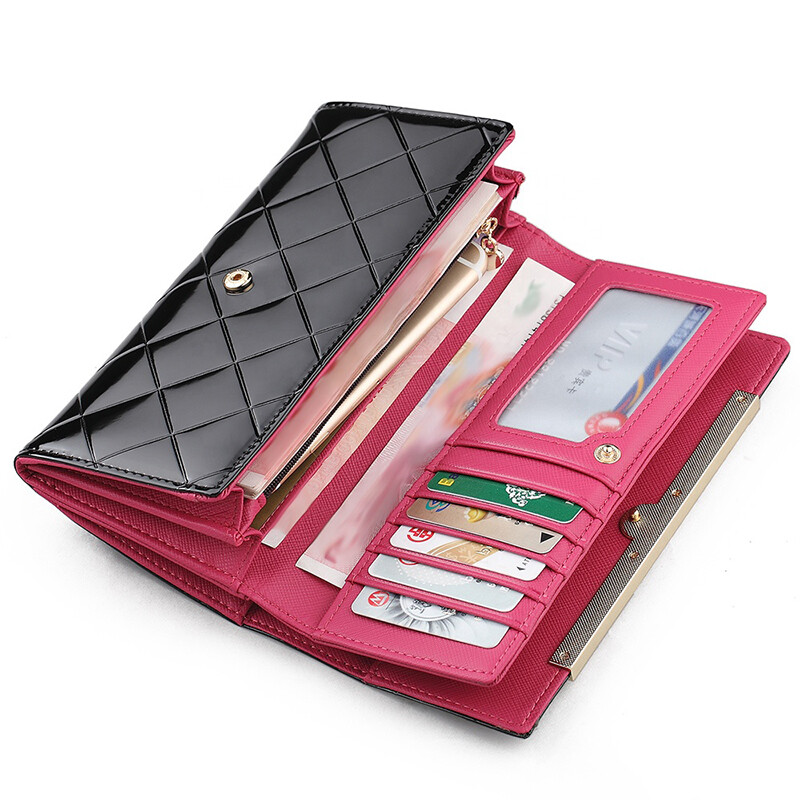 Luksusa dizaineru sieviešu kabatas portfeļi RFID karšu turētāji somiņas sievietēm īstas ādas garš maks, sieviešu rokassomiņa.