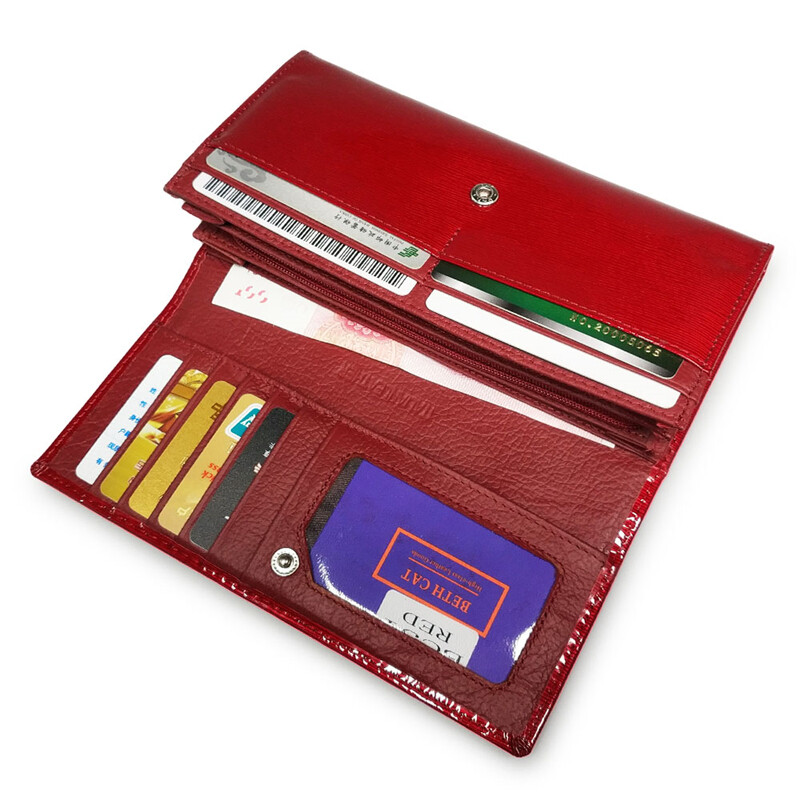 Ženski kožni novčanik Ženski novčanici od prave kože Luksuzne duge ženske torbice Ženska torbica s spojkom Dugi držač za osobne iskaznice Torbice za novčiće