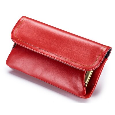 Prava koža Novčanik za telefon Ručna torbica Ulje Vosak Torbica za novčiće Ruž za usne Torbica za slušalice Držač kartice Za žene Ručna torbica Clucth