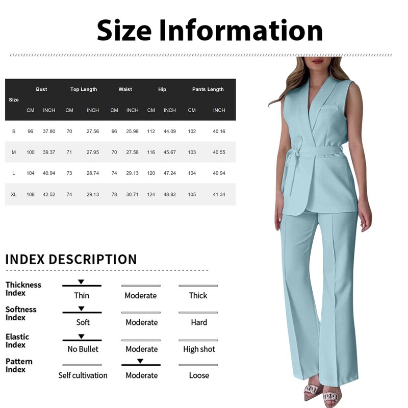 Chic dvodijelni ženski prsluk s detaljima na gumbe s preklopom i krojenim hlačama Svestrana odjeća za posao i sofisticirana