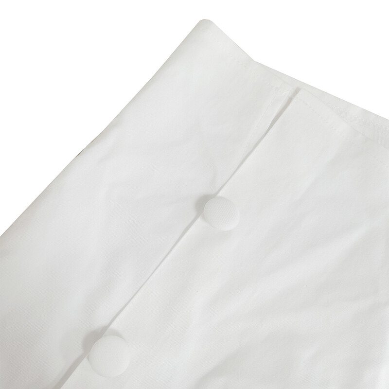 Gornji dio ženskog odijela s V-izrezom, ležerno čisto bijelo odijelo s dugim rukavima, paket stražnjice s dva komada bijelog ovratnika