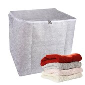 Netkana torba za pohranu ormara otporna na vlagu s poklopcima, košara za pohranu popluna, patentni zatvarač, prijenosni organizator jorgana Ormar