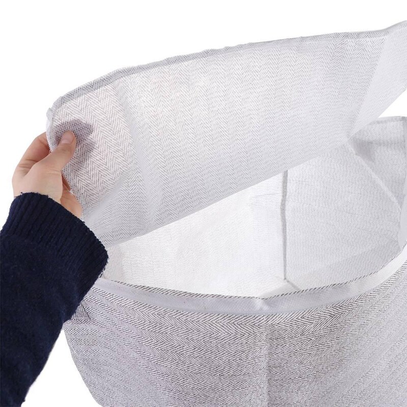 Netkana torba za pohranu ormara otporna na vlagu s poklopcima, košara za pohranu popluna, patentni zatvarač, prijenosni organizator jorgana Ormar