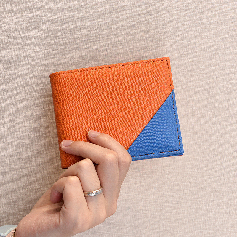 Kratki muški novčanici Tanki držači kartica s džepom za novčiće Luksuzne muške torbice Visokokvalitetni muški novčanik Stezaljke za novac od PU kože