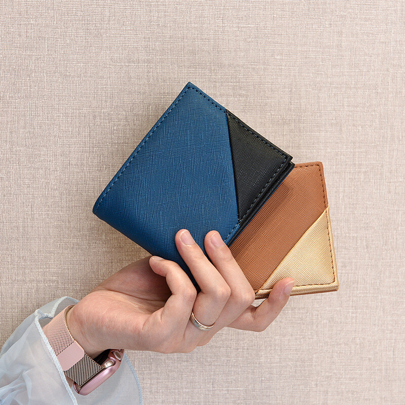 Kratki muški novčanici Tanki držači kartica s džepom za novčiće Luksuzne muške torbice Visokokvalitetni muški novčanik Stezaljke za novac od PU kože