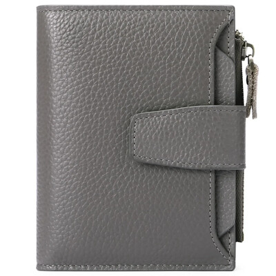 Ženski kratki novčanici od prave kože Vintage torbica Višenamjenska spojka Držač kartice za novčiće Visokokvalitetna kopča za mali novac 8Z