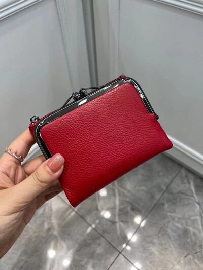 Novčanica Retro ručna torbica od prave kože Kratki novčanik Ženska višenamjenska štipaljka Zero novčanik Novčanici od kravlje kože Držač kartica